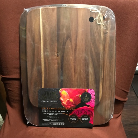 Thyme & Table Essential Collection Cutting Board Set 2 Piece New - Picture 4 of 8